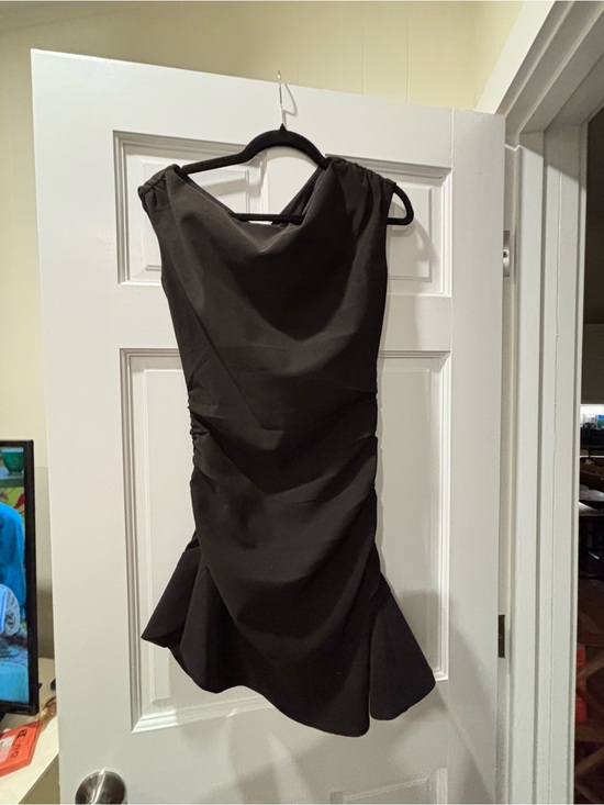 Showpo. Dresses & Skirts - Showpo Black Draped Cowl Mini Dress